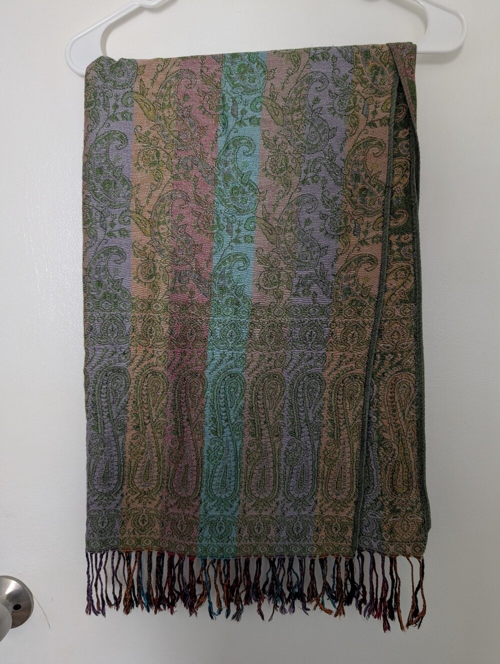 Multi-Color Striped Pashmina